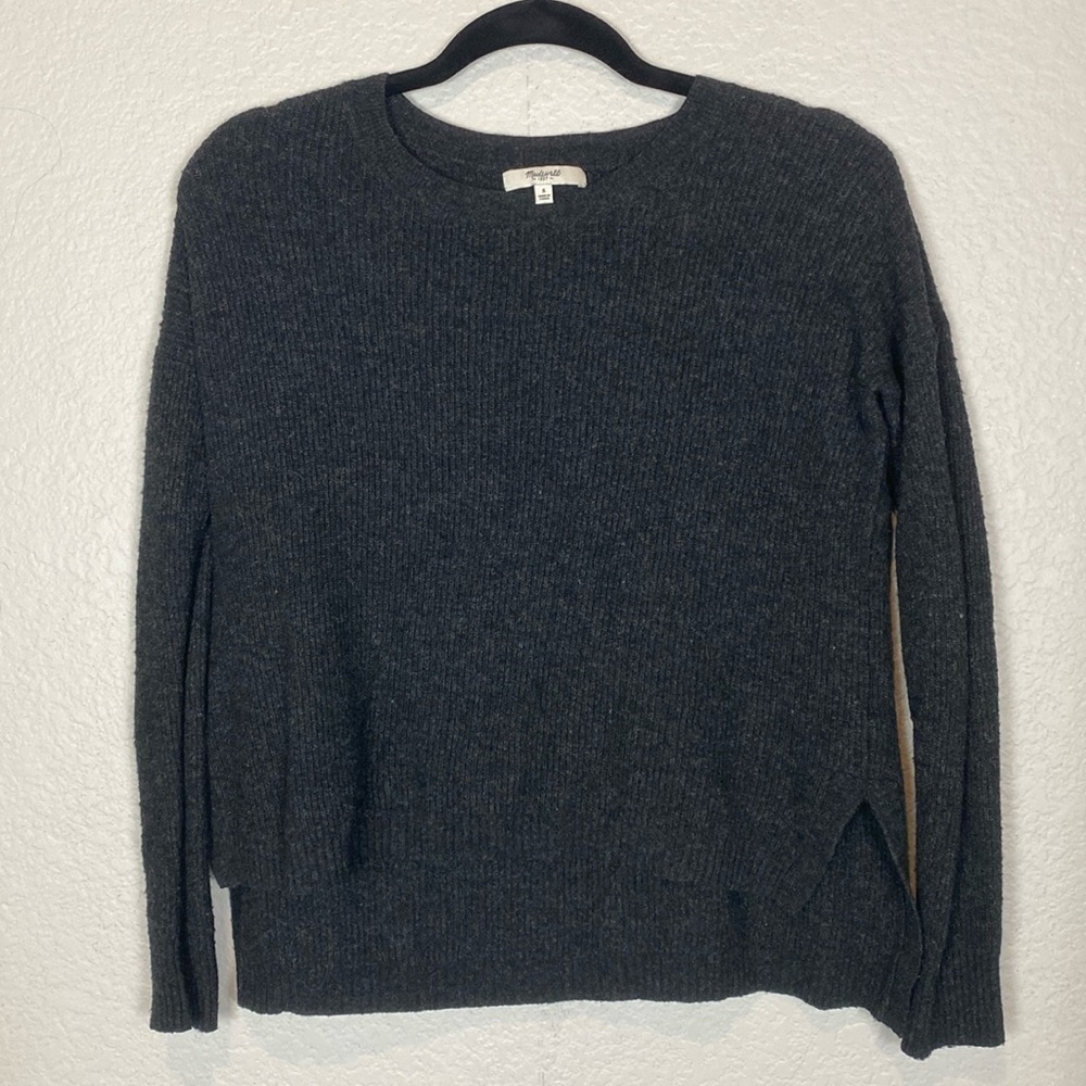 Madewell gray long sleeve sweater